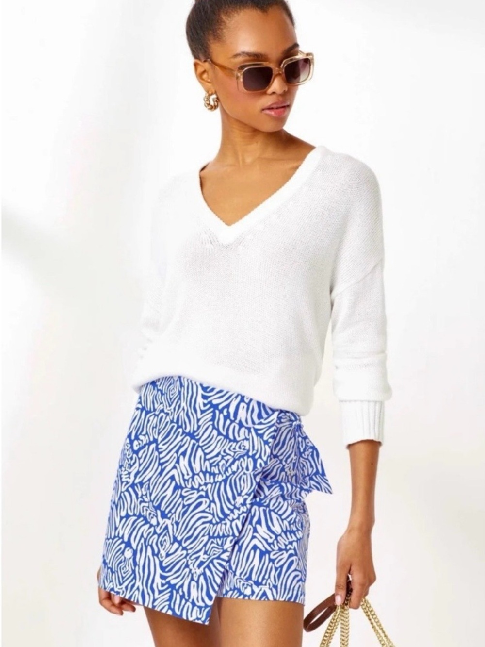Lilly Pulitzer Alysia Mini Skort in Zee Bee Bebe EUC